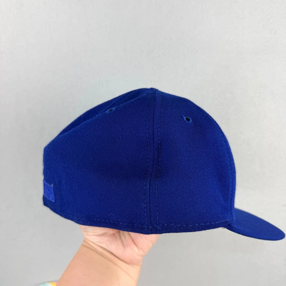 New Era 59FIFTY SF Giants Hat Royal Blue Tonal Fitted 7 3/8 Made in USA Wool Cap